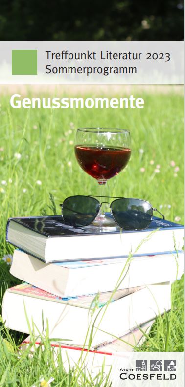 Titelblatt des Flyers zum Treffpunkt Literatur. ©Stadtbücherei Coesfeld